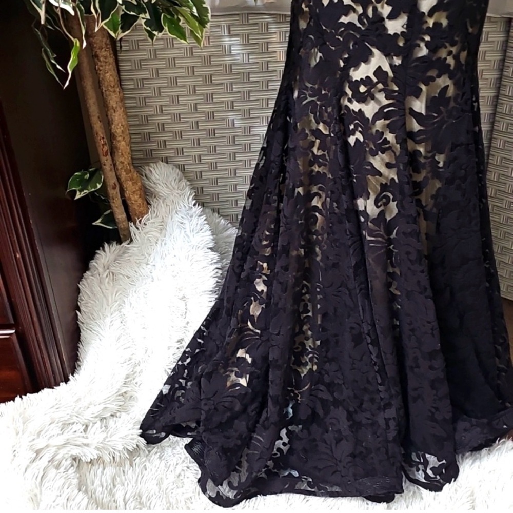 Montage by Mon Cheri Black Floral Maxi Dress - Picture 4 of 12